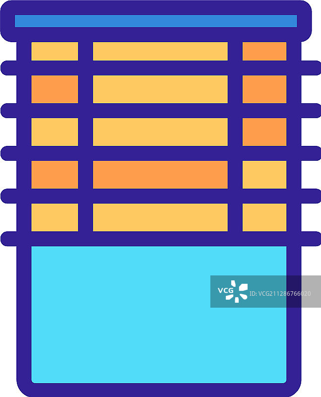 隔离轮廓幕帘图标图片素材