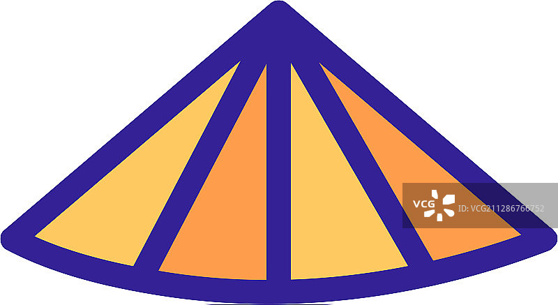 草帽轮廓图标图片素材