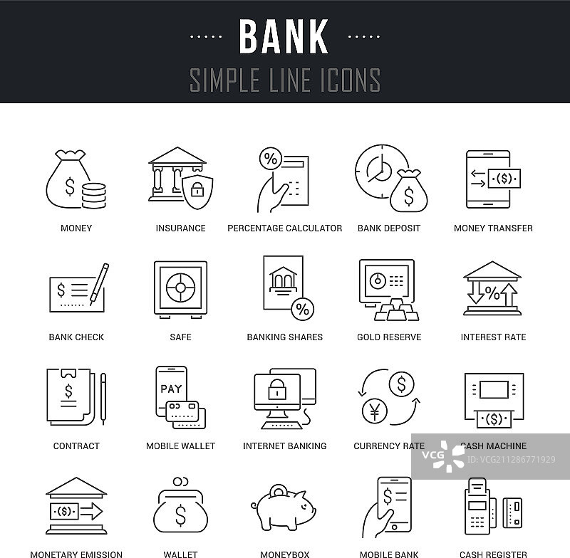 银行图标图片素材