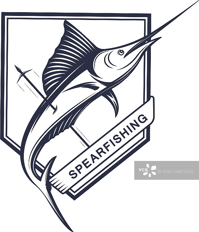 鱼叉捕鱼图片素材