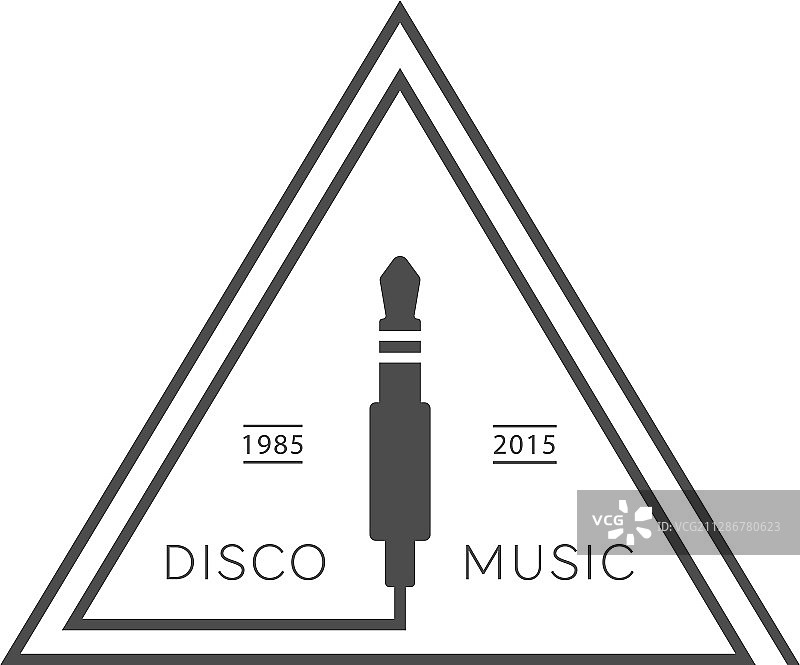 迪斯科音乐标志图片素材