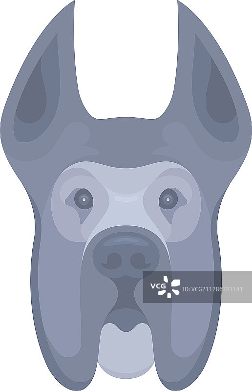 大丹犬标志图片素材
