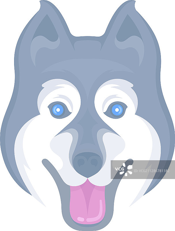 西伯利亚哈士奇标志图片素材