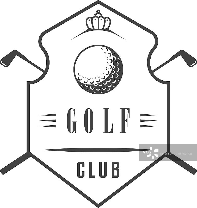 高尔夫俱乐部标志图片素材