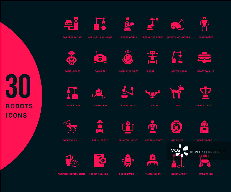 机器人简约图标图片素材