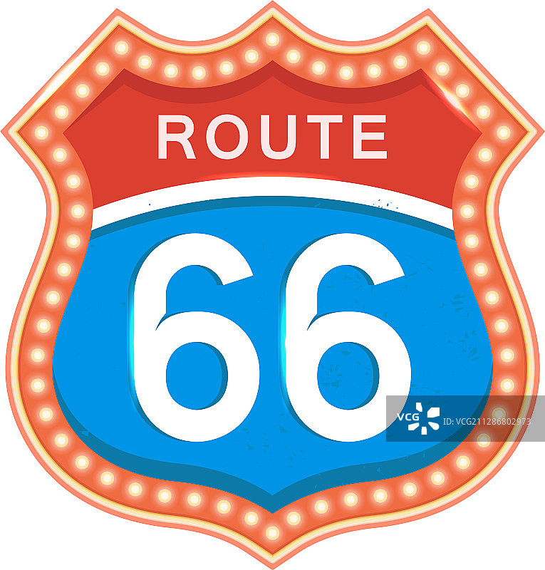 66号公路路牌图片素材