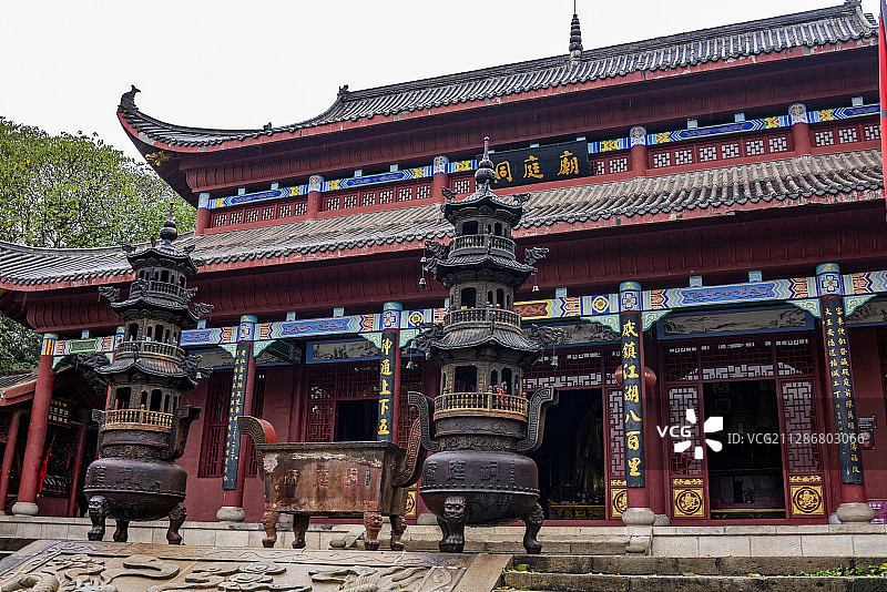 湖南岳阳君山岛洞庭庙图片素材