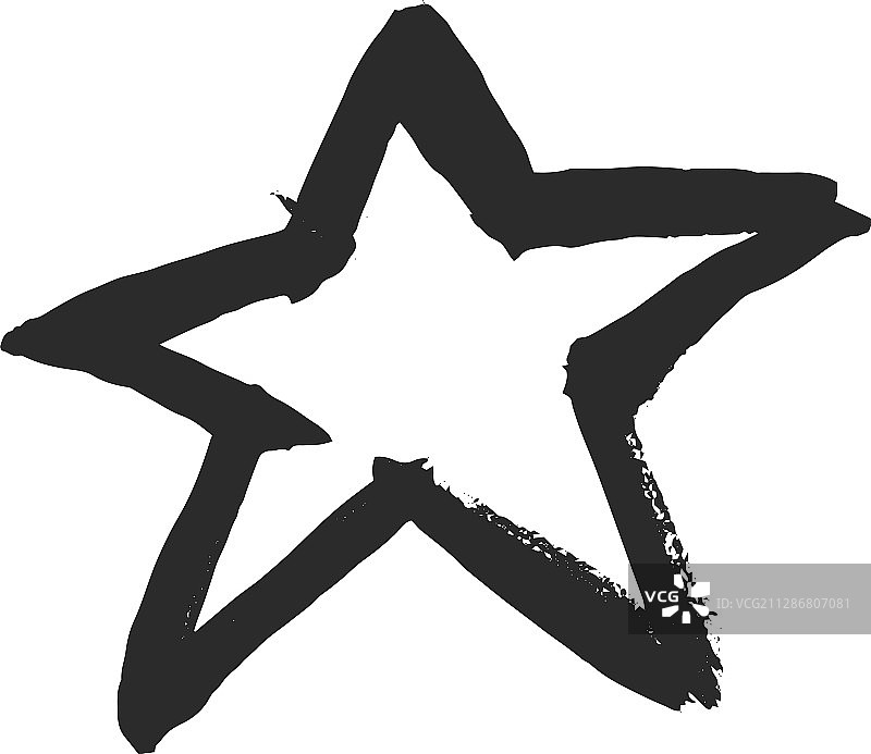 黑色墨水星图片素材