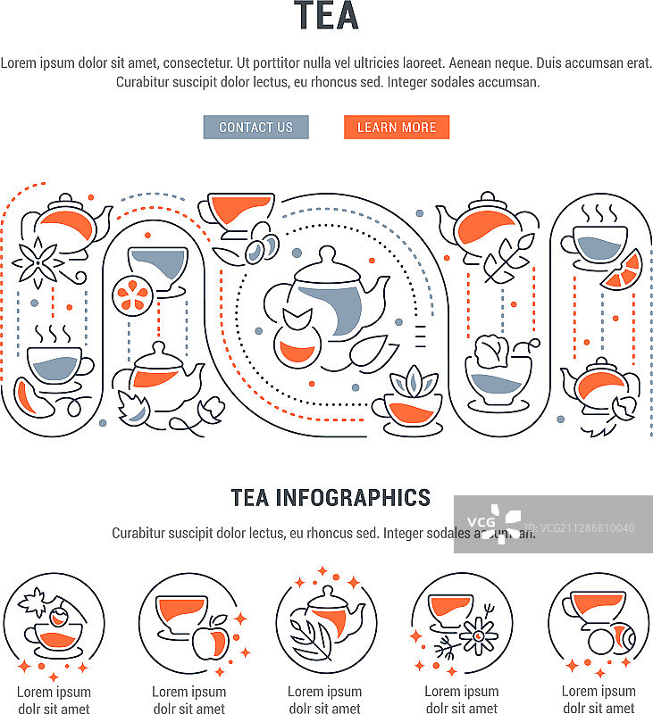 网站banner和着陆页茶叶图片素材