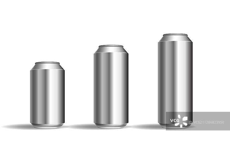 逼真铝罐图片素材