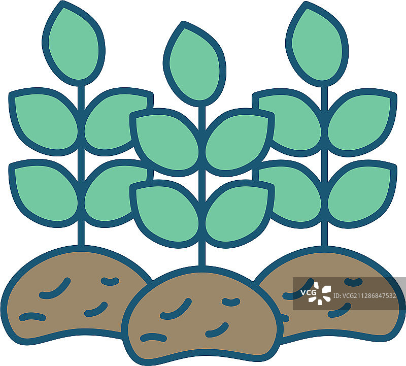 室内植物栽培独立图标图片素材