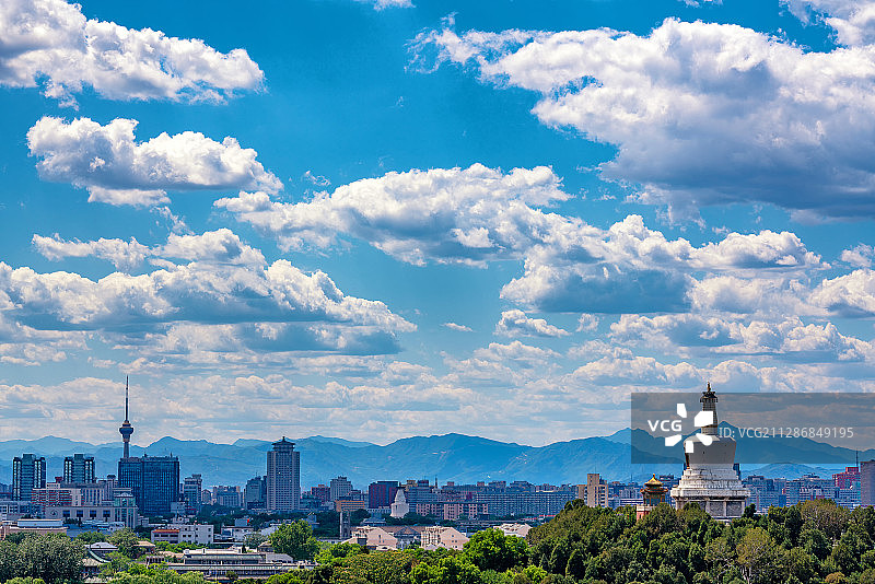 北京北海公园风光图片素材