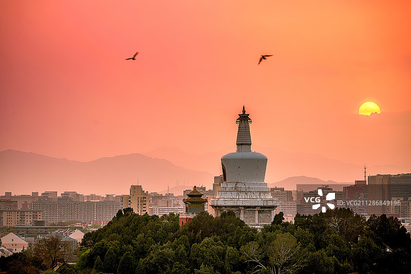 北京北海公园风光图片素材