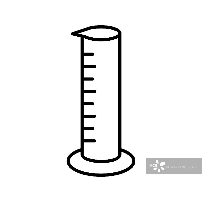 独特量筒线性图标图片素材
