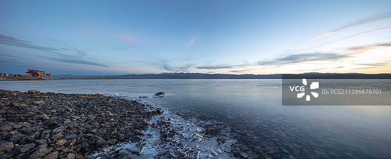 青海省乌兰县茶卡盐湖天空之境图片素材