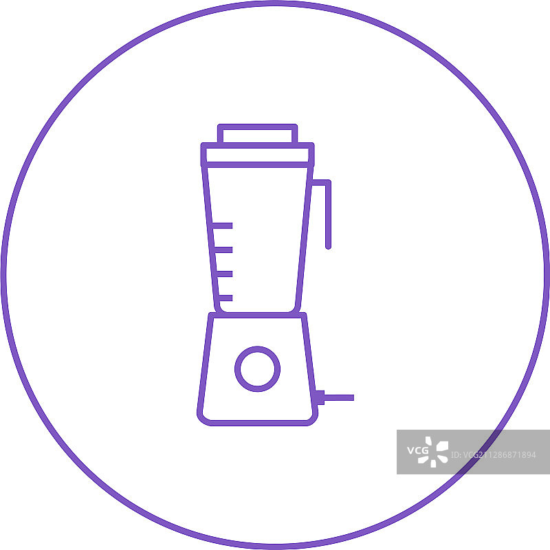 独特的榨汁机线条图标图片素材
