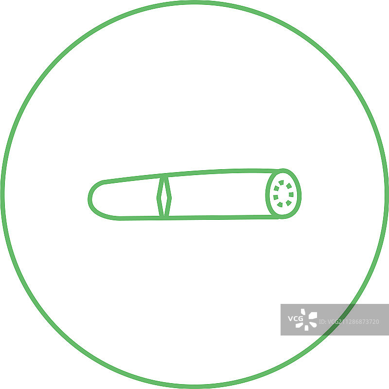 独特的雪茄线条图标图片素材