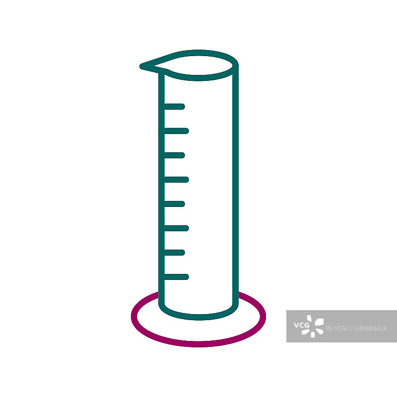 独特量筒线性图标图片素材