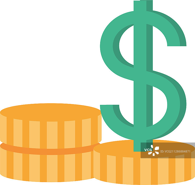 硬币美元贸易商业金融图片素材