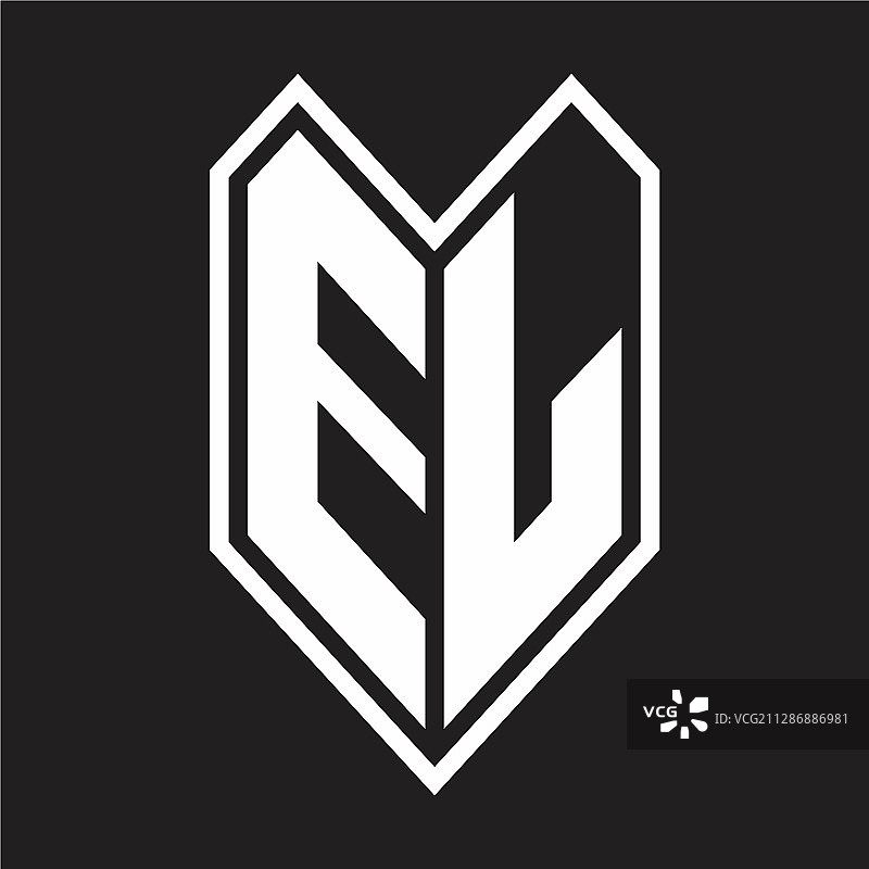 EL标志会徽线条风格图片素材