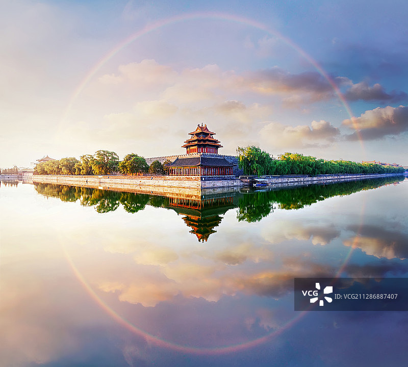 北京著名旅游景点角楼图片素材