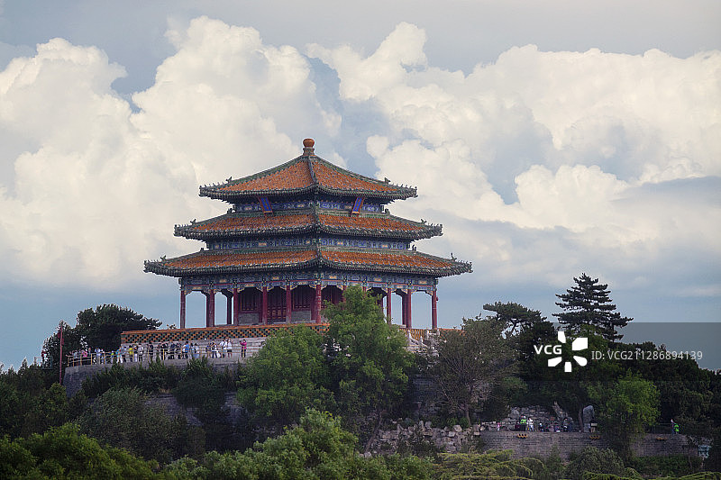 景山万春亭图片素材