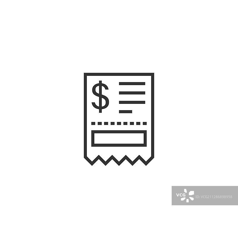 扁平风格支票图标图片素材