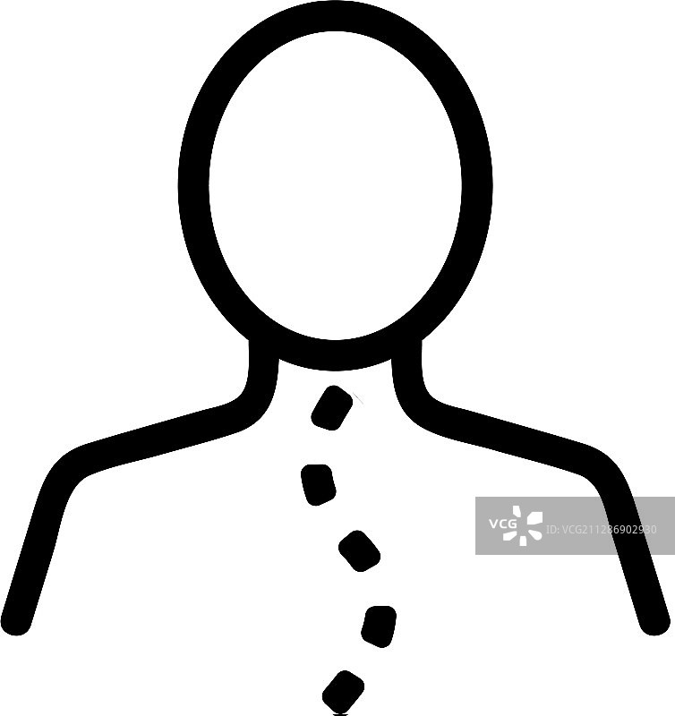 脊柱弯曲图标图片素材