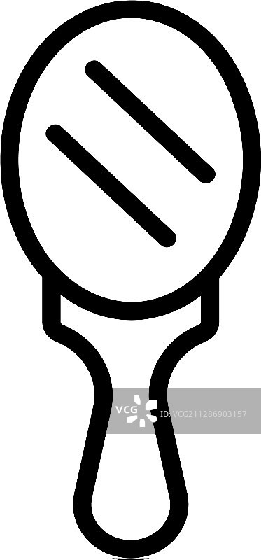 镜子图标隔离轮廓符号图片素材