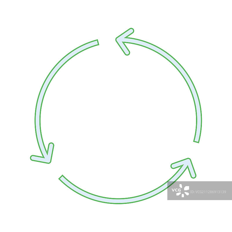 独特的回收线条图标图片素材