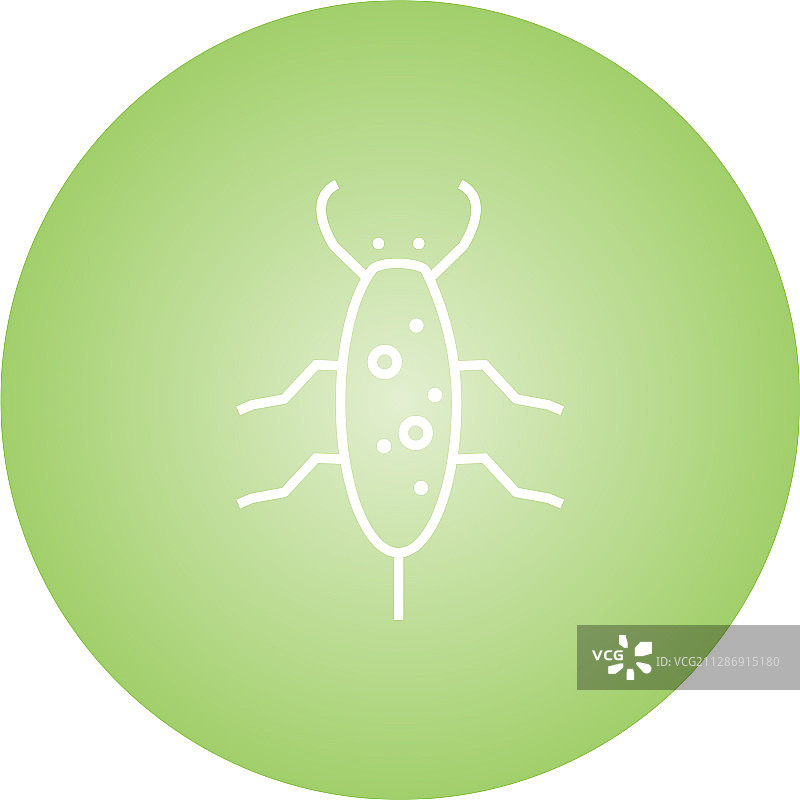 独特的蟑螂线条图标图片素材