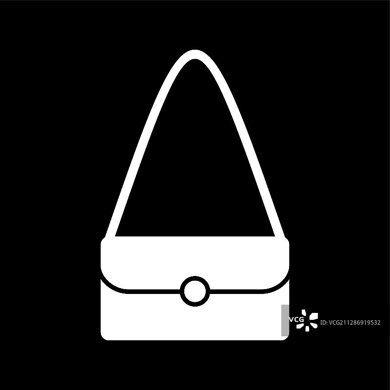 独特单肩包字形图标图片素材