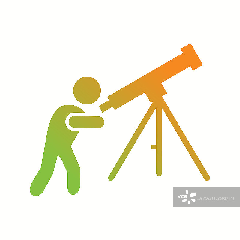 独特的调节望远镜标志符号图片素材