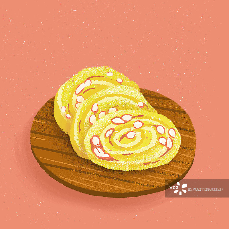 黑龙江美食之黄米切糕图片素材