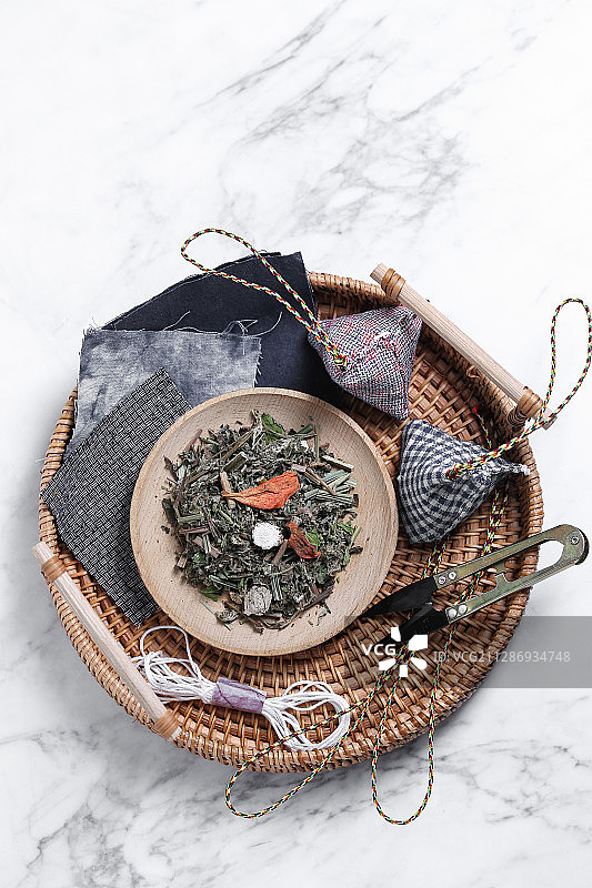 手工制作香包和制作材料图片素材