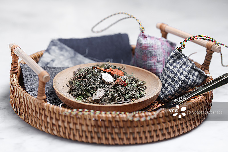 手工制作香包和制作材料图片素材