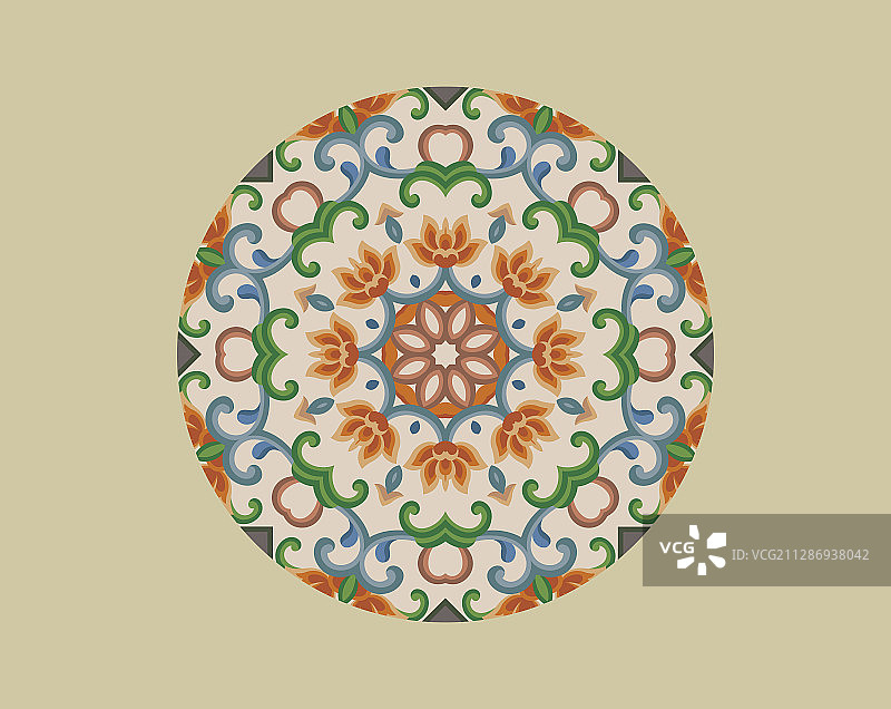 圆形艺术花纹图案图片素材