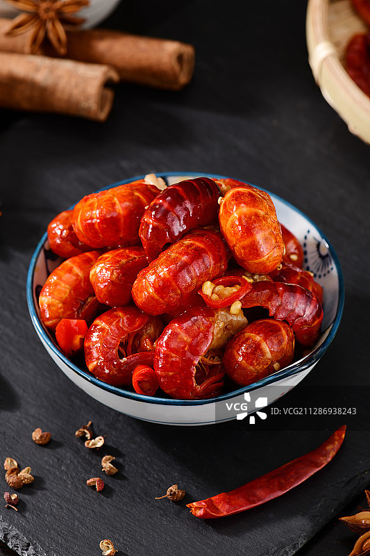 麻辣小龙虾尾图片素材