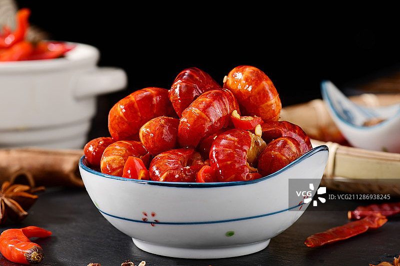 麻辣小龙虾尾图片素材