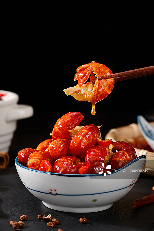 麻辣小龙虾尾图片素材