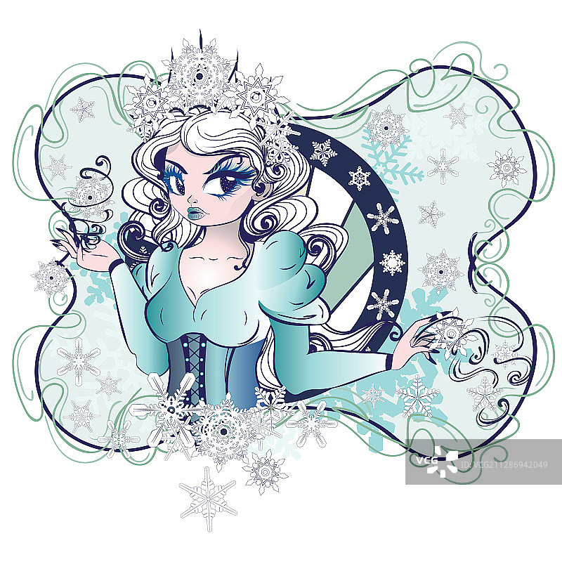 可爱雪之女王图片素材