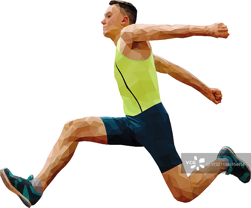 运动员三级跳图片素材