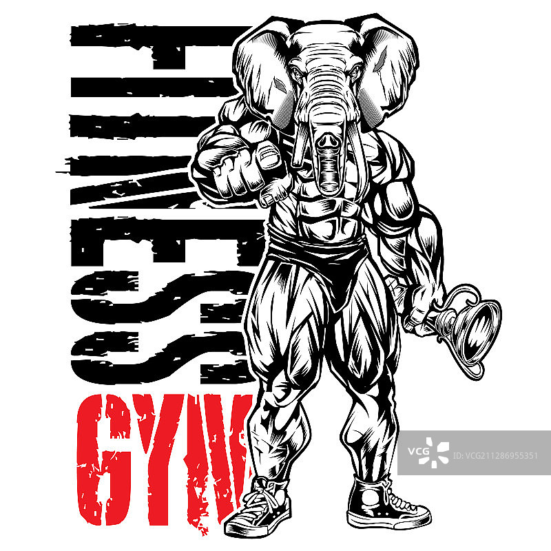 健身房肌肉男图片素材