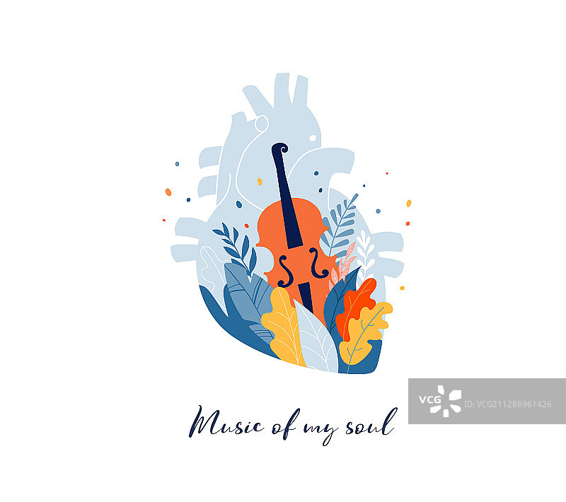 解剖心脏现代印刷设计作品图片素材