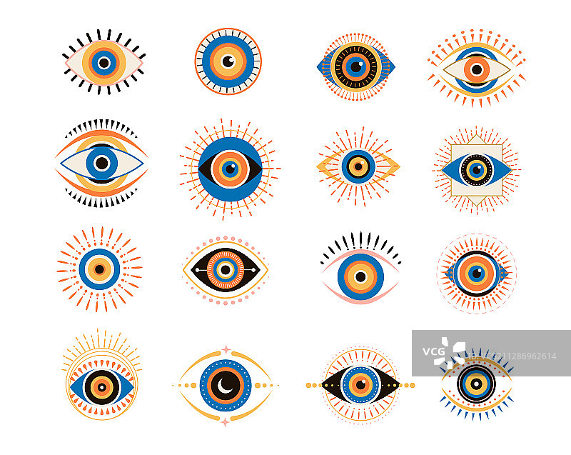 现代潮流邪恶之眼合集图片素材