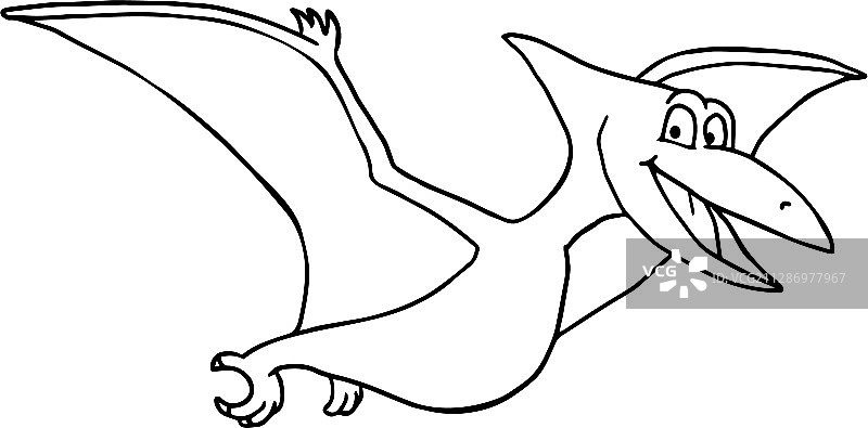 可爱的小坏恐龙 - 翼龙图片素材
