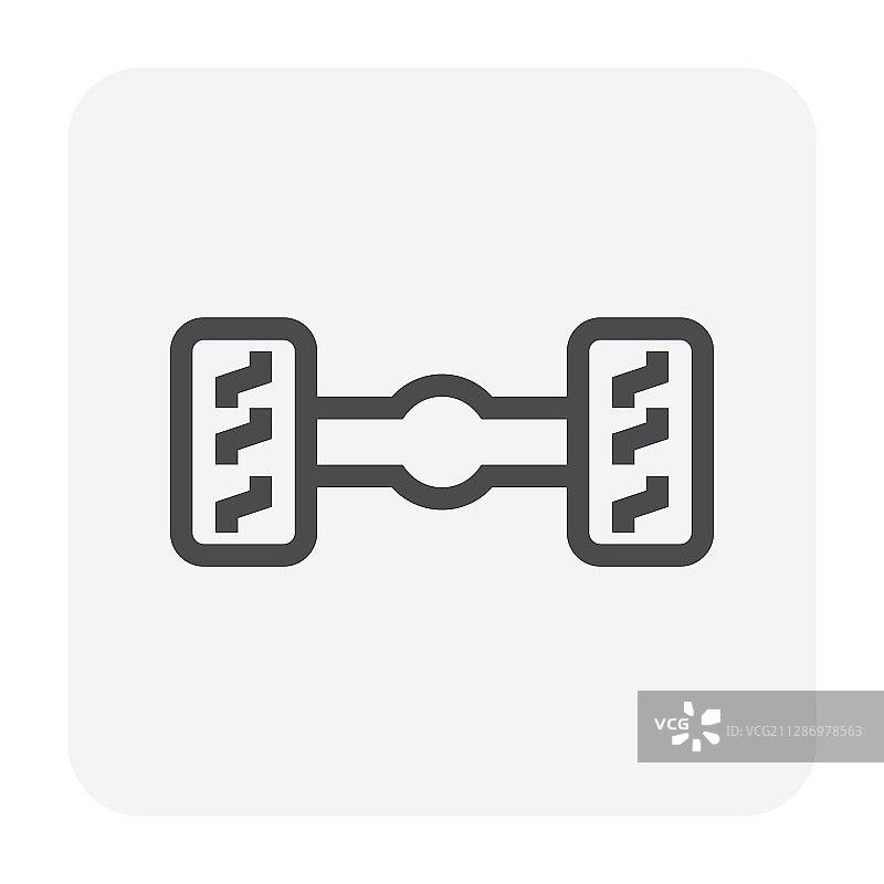 车轴图标（黑色）图片素材