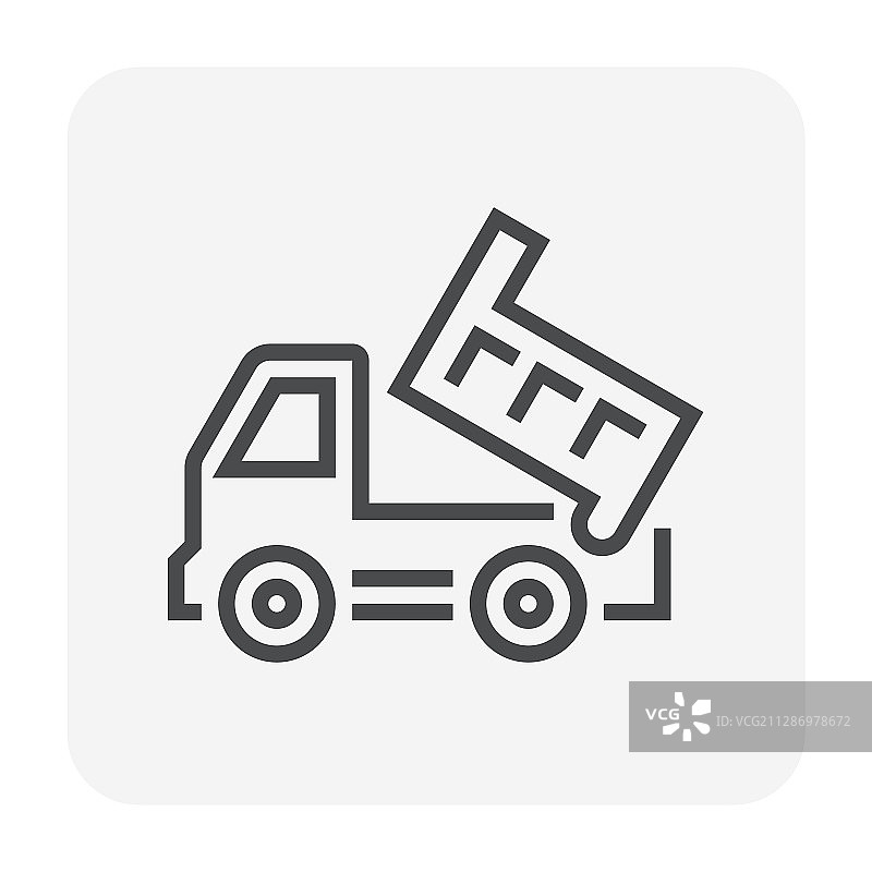 自卸卡车图标图片素材