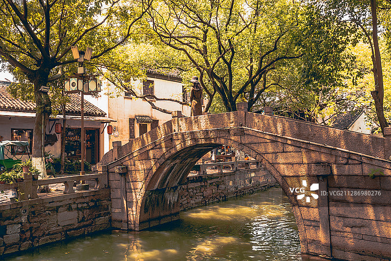 江苏苏州市，同里水乡图片素材