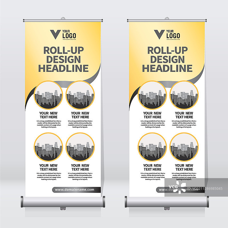 创意易拉宝设计模板图片素材